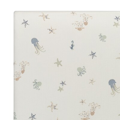 Cane Baby Cove Fitted Crib Sheet, Sea Life (BC-160CFS-1)
