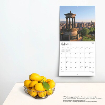2025 BrownTrout Scotland 12" x 12" Monthly  Wall Calendar (9781975477691)