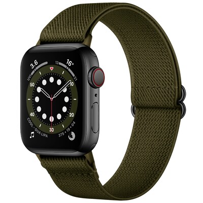 LAX Nylon Mesh Band for Apple Watch, Dark Green