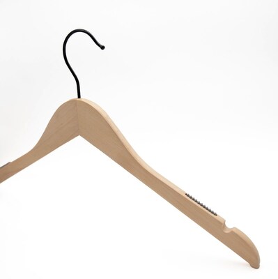Nahanco Wood Clothes Hangers, Raw Wood, 100/Carton (21517BH)
