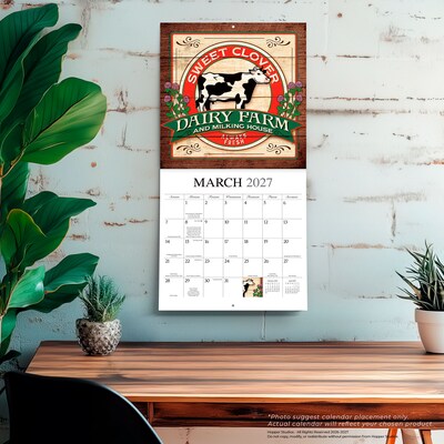 2027 BrownTrout Farmer's Market 12" x 12" Monthly Wall Calendar (9781773728872)