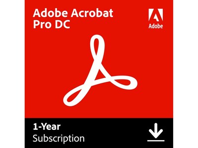 Adobe Acrobat Pro DC for 1 User, Windows and macOS, Download (ADO951800V553)