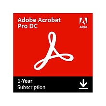 Adobe Acrobat Pro DC for 1 User, Windows and macOS, Download (ADO951800V553)