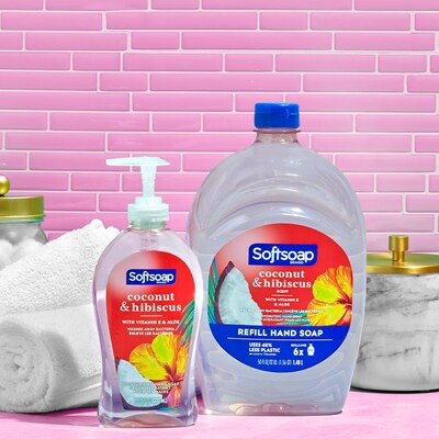 Softsoap Liquid Hand Soap Refill, Coconut & Hibiscus Scent, 50 Fl. Oz. (US07162S)