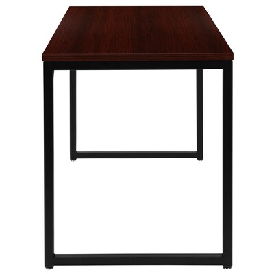 Flash Furniture Tiverton 47"W Industrial Modern Computer Desk, Mahogany/Black (ST45-0526-PF)