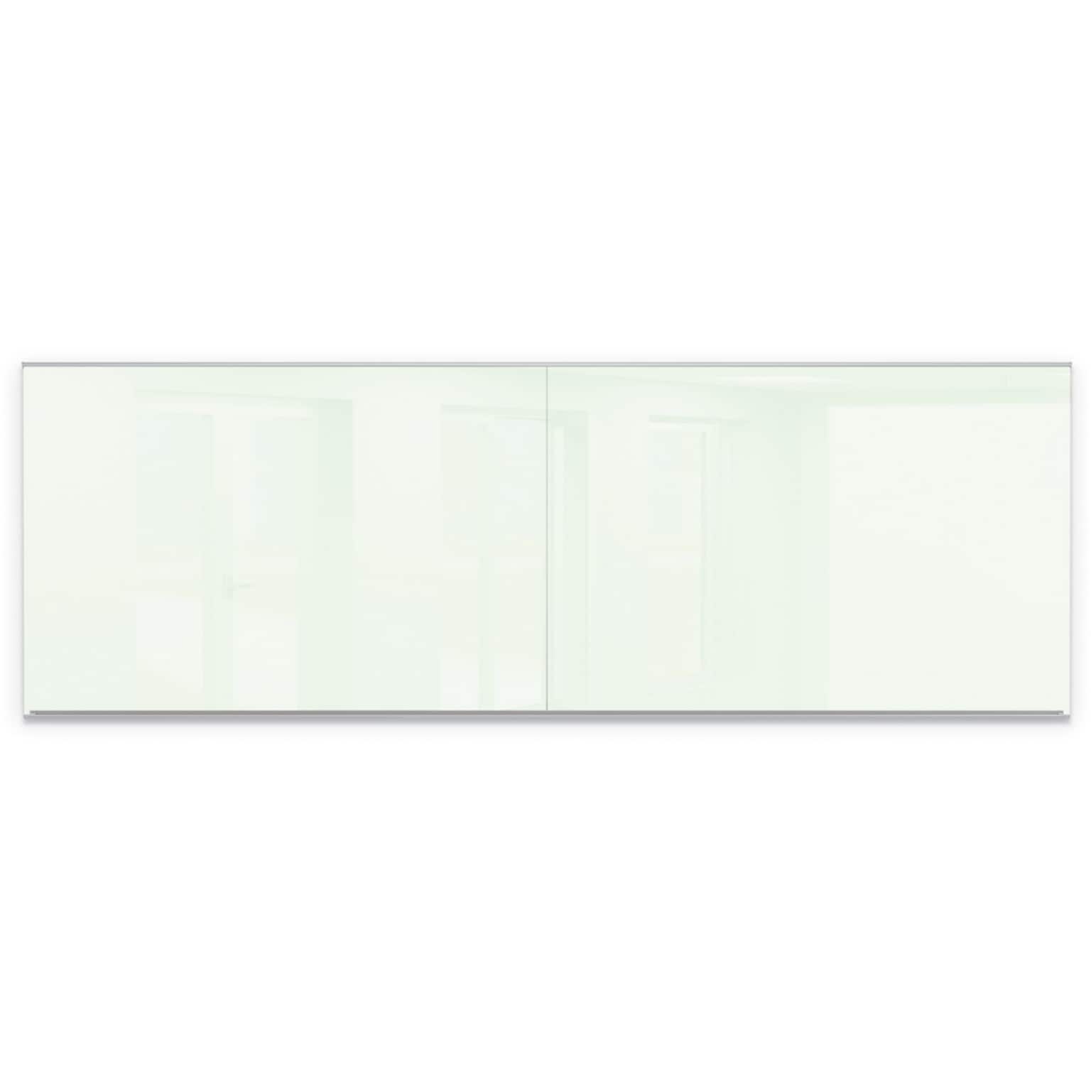 MooreCo Fluent Office Series Glass Dry Erase Board, 4H x 12W (GWC412-GLOSSWHITE)