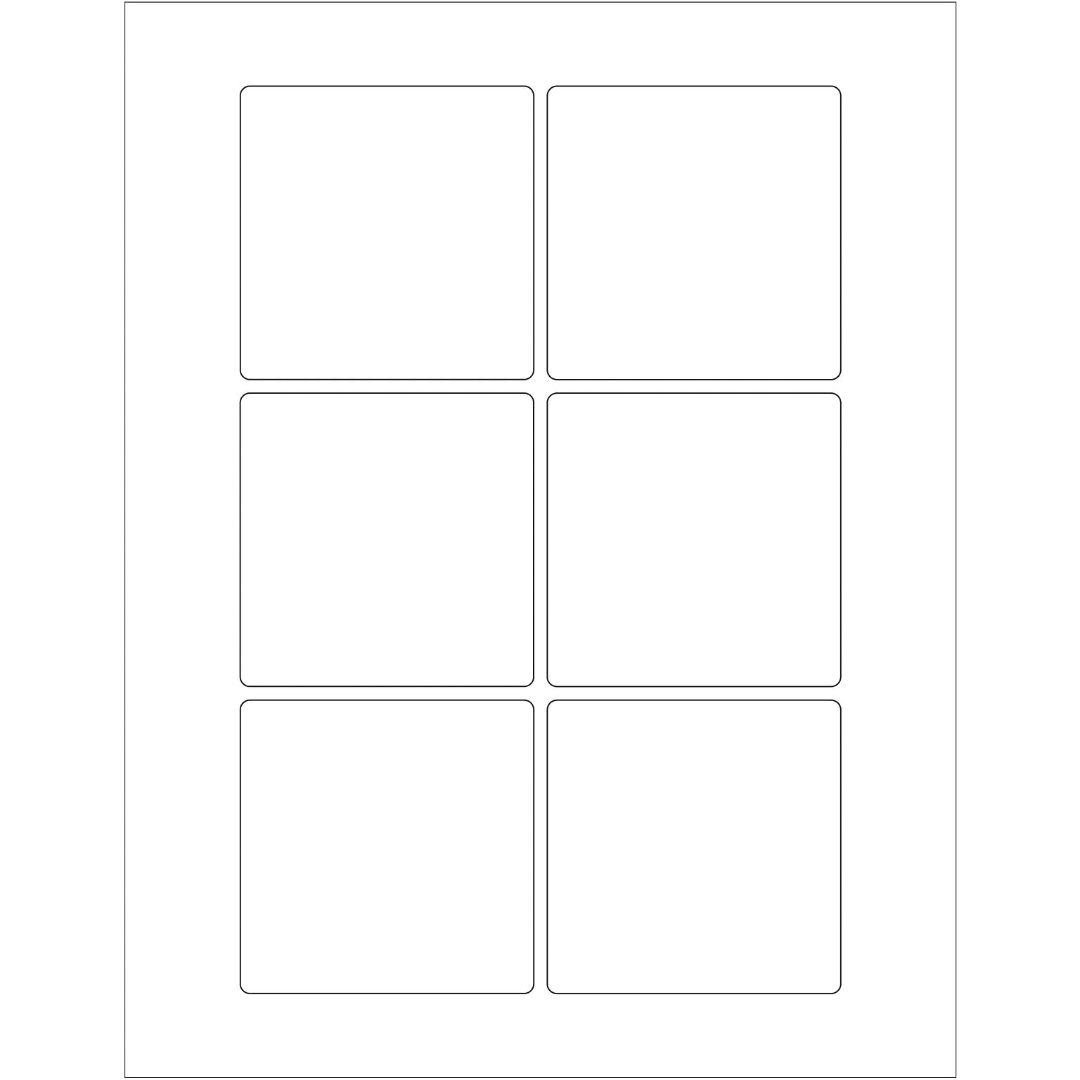 Tape Logic Rectangular Laser Labels, 3 x 3, White, 600/Case (LL166)