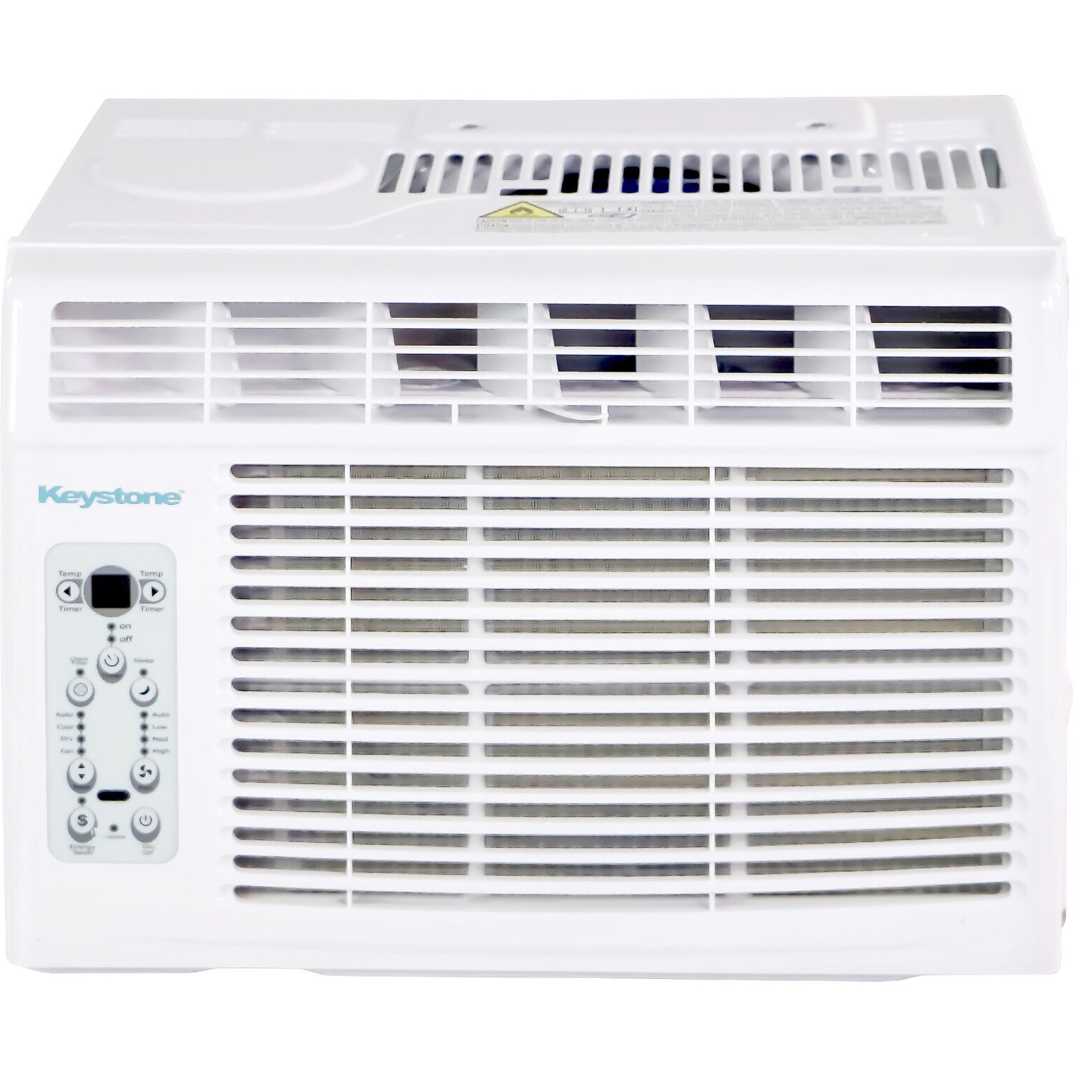 Keystone 8,000 BTU Window-Mounted Air Conditioner with Follow Me LCD Remote Control, White (KSTAW08CE)