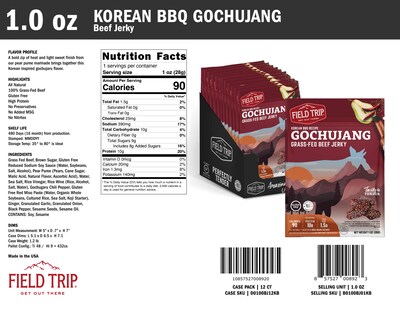 Field Trip Gochujang Beef Jerky, 1 oz., 12/Box (D0100BJ1211)