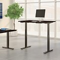 Bush Business Furniture Move 60 Series 48W Electric Height Adjustable Standing Desk, Mocha Cherry (