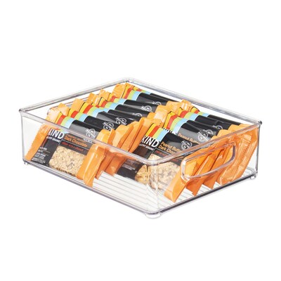 iDESIGN Small Stackable Plastic Storage Bin, Clear (63698)