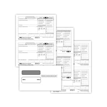 ComplyRight W-2 5-Part Tax Form Set with Envelopes/Recipient Copy Only, 2-Up, 25/Pack (5648E25)