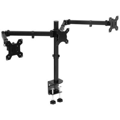 Mount-It! Adjustable Triple Monitor Mount, Up to 32, Black (MI-753XL)