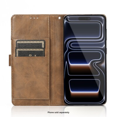 SaharaCase Indy Series Wallet for iPhone 17 Pro Max, Shock Absorbing, Canyon Brown (CP00996)