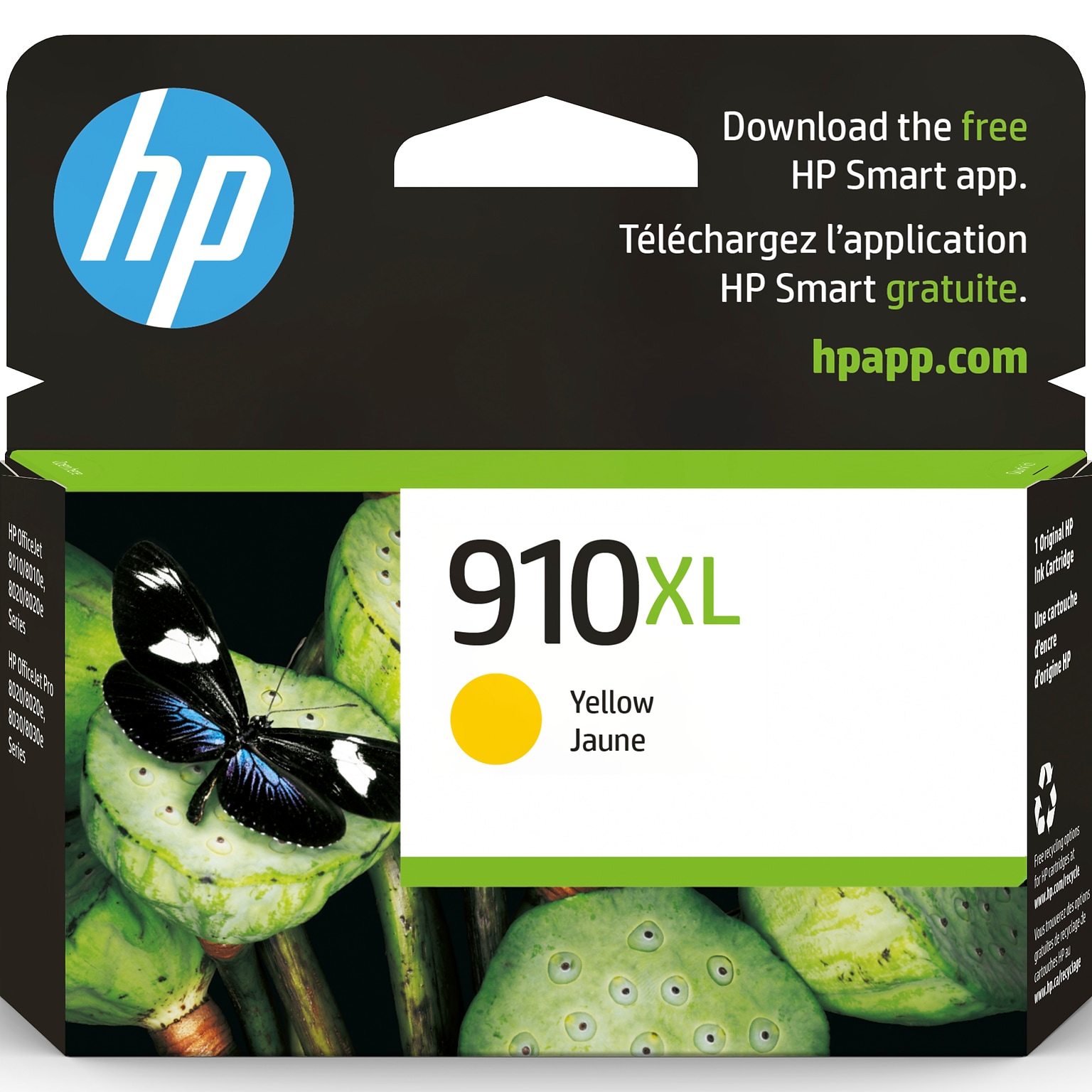 HP 910XL Yellow High Yield Ink Cartridge (3YL64AN#140)