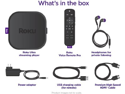 Roku Ultra 4802R Streaming Media Player, Black (4802R)