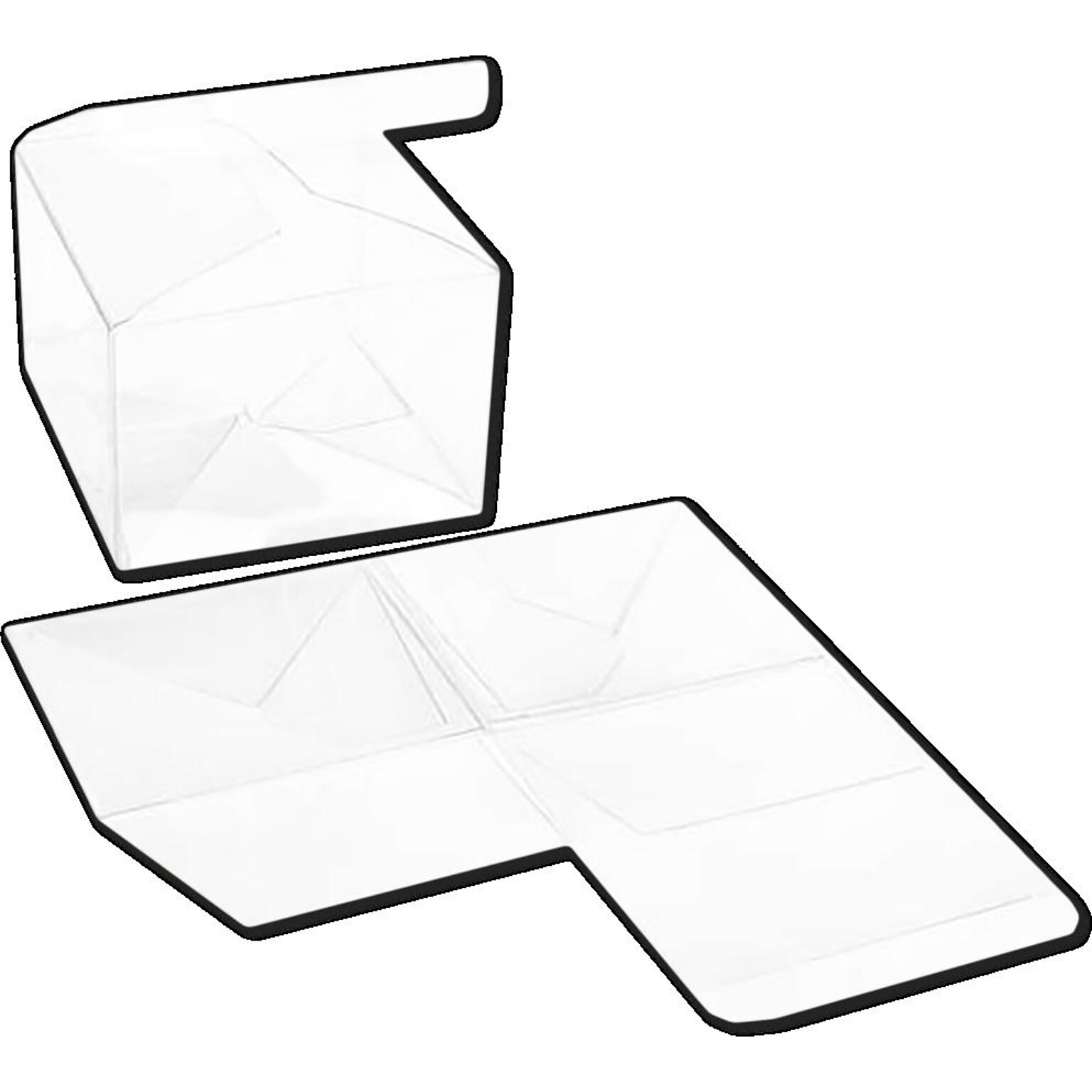 JAM Paper Clear Gift Boxes, 25/Pack (CB-PLB333)