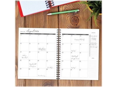 Willow Creek Budget 8.5 x 11 Monthly Planner, Black/Yellow  (40324)