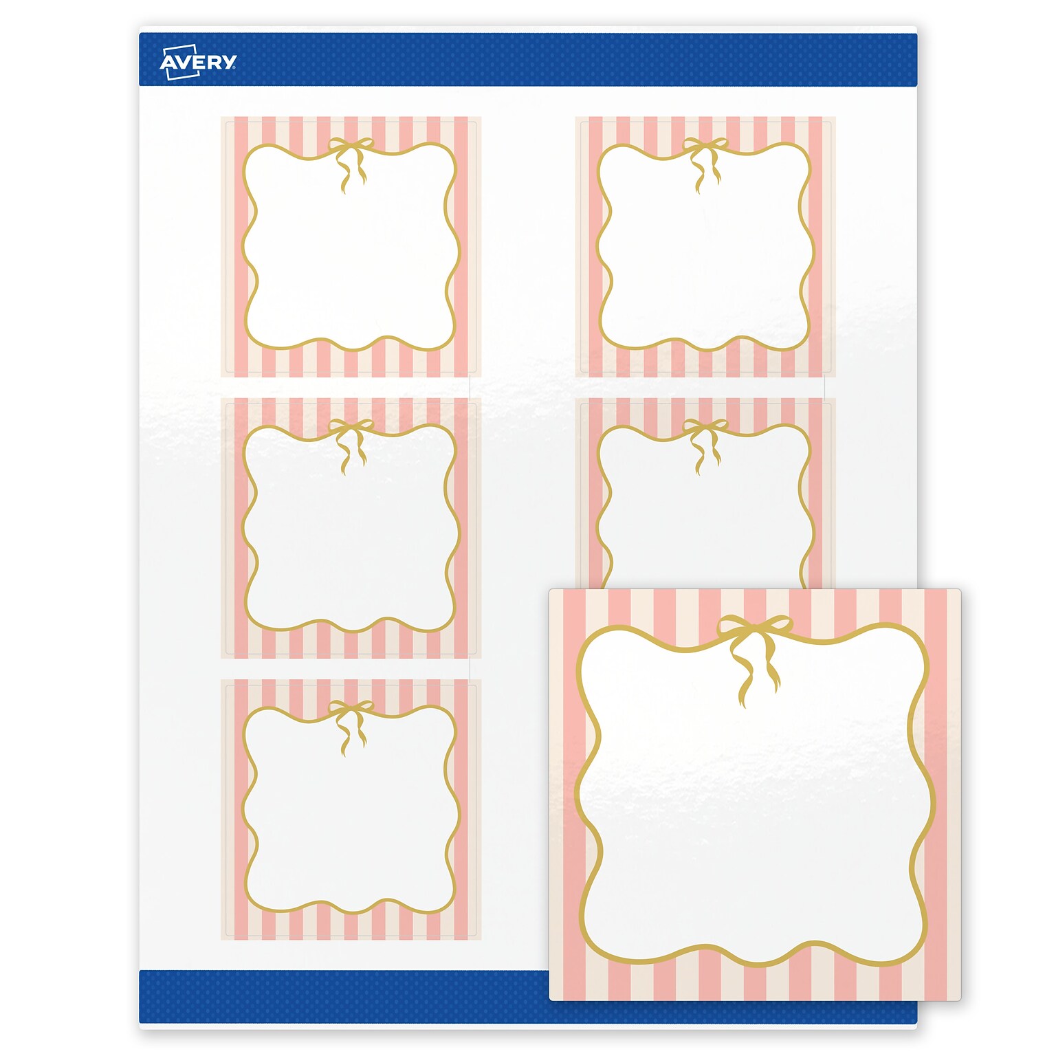 Avery Square Laser/Inkjet Multipurpose Labels, 3 x 3, White, 60/Pack (19479371119)