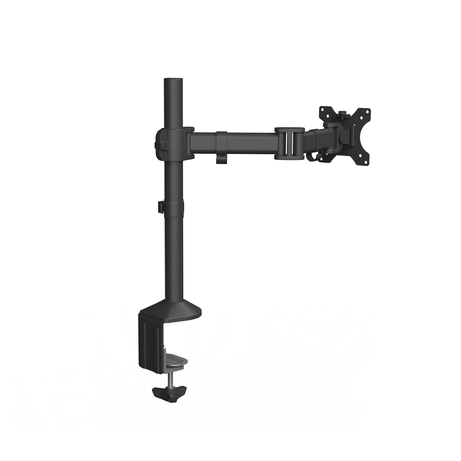 Fellowes Reflex Single Adjustable Arm, Up to 32 Monitor, Black (8502501)