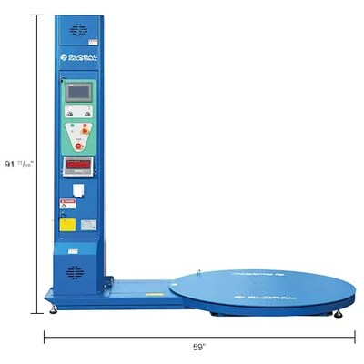 Global Industrial Stretch Wrap Machine w/ NTEP Scale, 10 Free Rolls of Stretch Wrap (238507B)