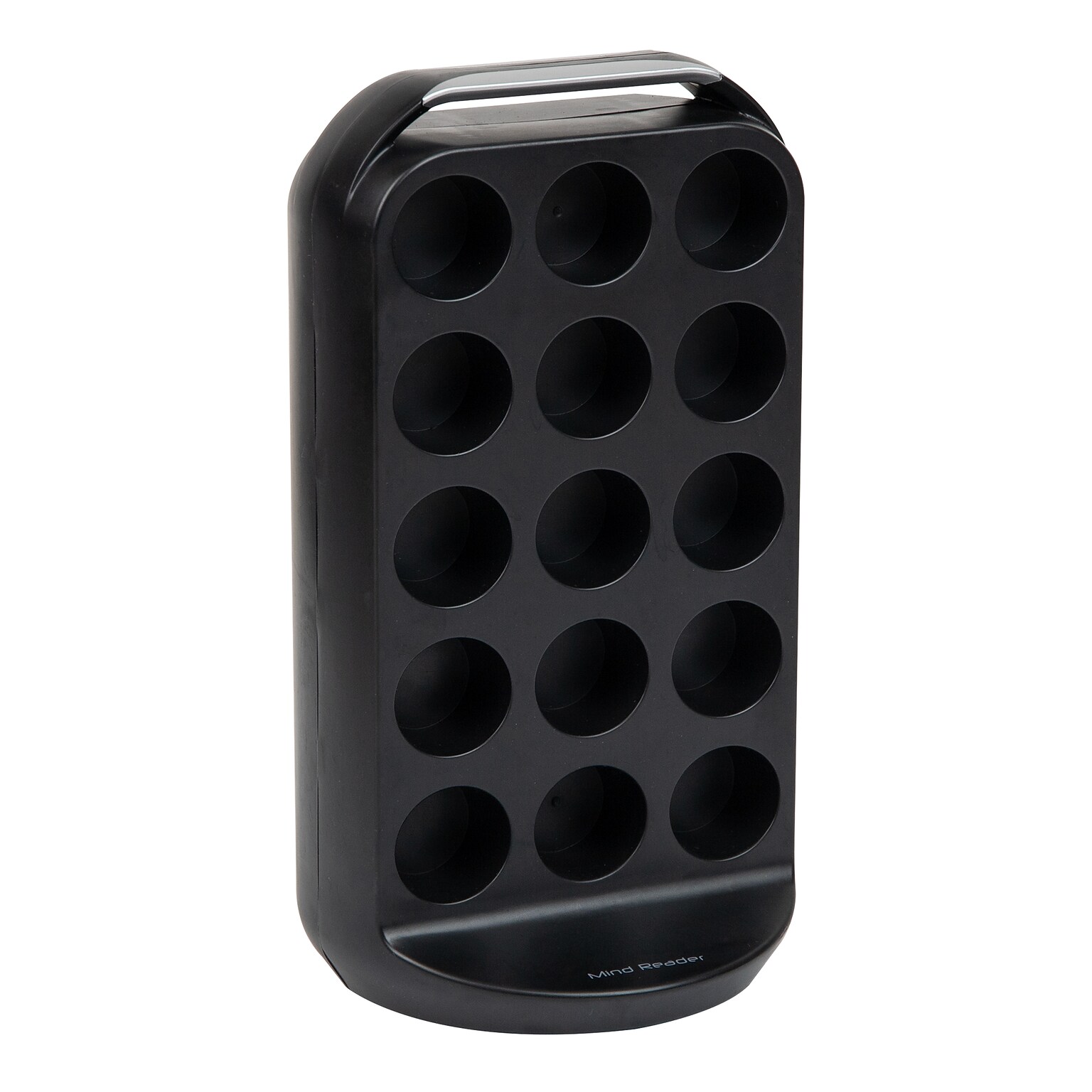 Mind Reader Plastic Coffee Pod Carousel Countertop Organizer, 30 Pod Capacity, Black (CRS02-BLK)