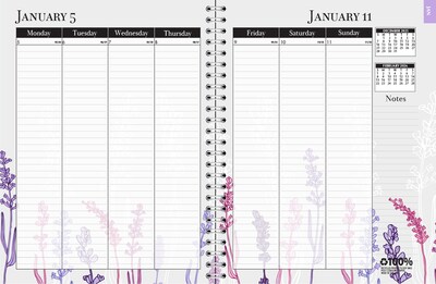 2026 House of Doolittle Wildflower 8.5 x 11 Calendar Year Weekly & Monthly Appointment Book, Paperboard Cover (28774-26)