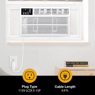 Whirlpool 115-Volt 8,000 BTU Window Air Conditioner with Remote, White (WHHW081AW)