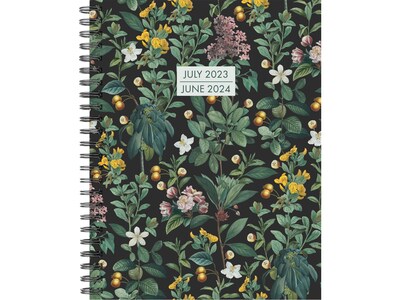 2023-2024 Willow Creek Botanical Nature 8.5" x 11" Academic Weekly & Monthly Planner, Paperboard Cover, Multicolor (37119)