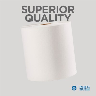 Pacific Blue Select Premium Hardwound Paper Towels, 2-ply, 350 ft./Roll, 12 Rolls/Carton (28000)