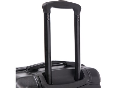 DUKAP Sense 24" Hardside Suitcase, 4-Wheeled Spinner, TSA Checkpoint Friendly, Black (DKSEN00M-BLK)