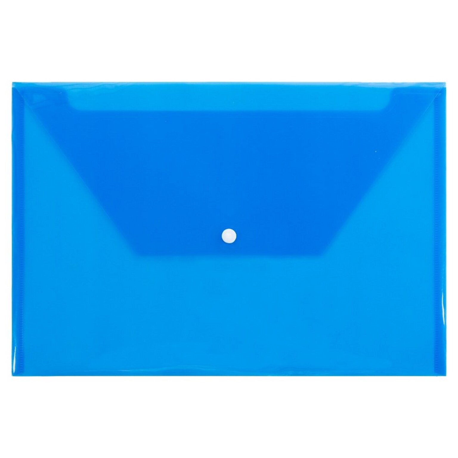 JAM Paper Premium Plastic Document File, Legal, Blue, 3/Pack (219S0BUX3)
