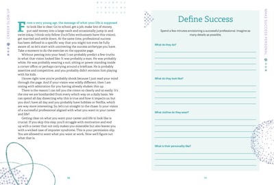 Quarto Career Glow Up Self Help Guided Journal, 6.75" x 9.05", Blue, 160 Pages (9781631068713)