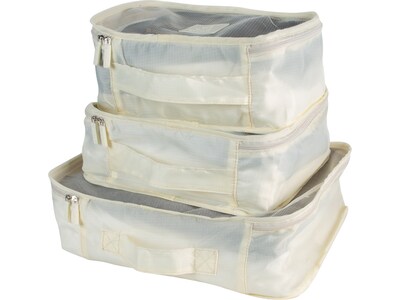 G Force 6-Piece Fabric Travel Pouch Set, Water Resistant, Cashmere (27105-CASHMERE)