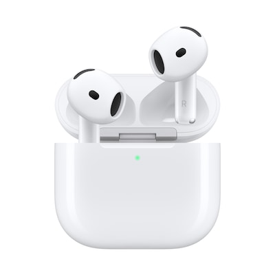 Apple AirPods 5 Wireless Active Noise Cancellation Earbuds with Wireless Charging Case, Bluetooth, White (MKFT4LL/A)