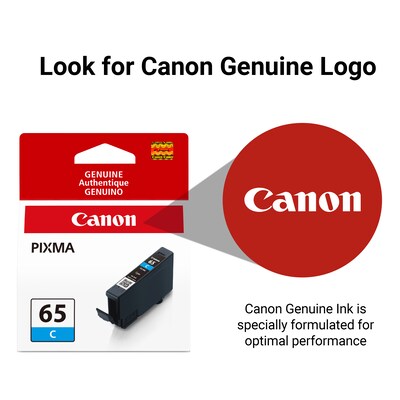 Canon 65 C Cyan Standard Yield Ink Cartridge (4216C002)