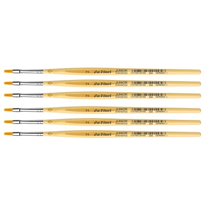da Vinci JUNIOR Mixed Media Synthetic Bristle, Round Brush, 6/Bundle (DVXVA3042-6)