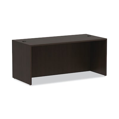 Alera Valencia Series Straight Front Desk Shell, 65w X 29 1/2d X 29 1/2h, Espresso