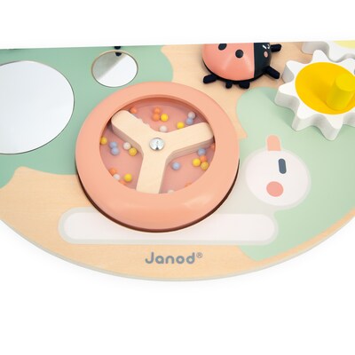 Janod Sweet Cocoon Multi-Activity Busy Board, Multicolored (J04057)