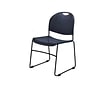 NPS Commercialine 850 Series Ultra Compact Stack Chair, Blue, 8 Pack (855-CL/8)