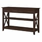 Bush Furniture Key West 47" x 16" Console Table with Drawers and Shelves, Bing Cherry (KWT248BC-03)