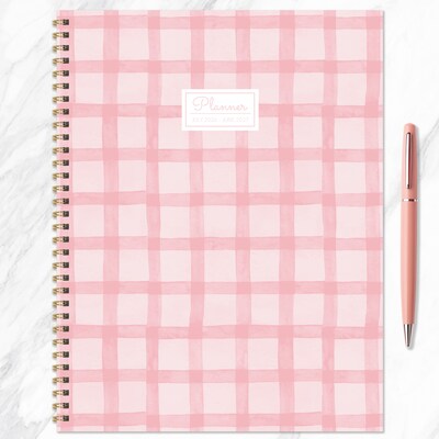 2026-2027 TF Publishing Perfectly Pink 9" x 11" Academic Weekly & Monthly Planner, Paperboard Cover (AY27-9708)
