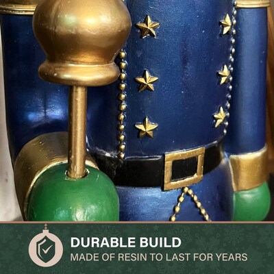 Fraser Hill Farm 32” Nutcracker Puppy Holding Scepter (FFRS032-0DOG-MLT)