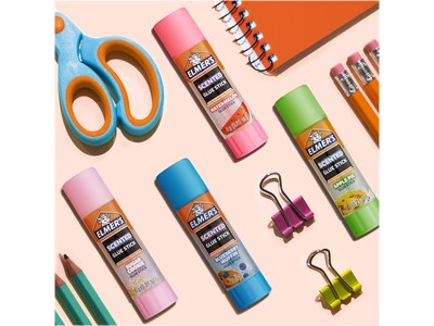 Elmer's Scented Permanent Glue Sticks, Assorted Colors, 4/Pack (2142958)