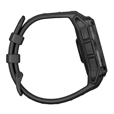 Garmin Instinct 3 Tactical Edition Solar GPS Smartwatch with Silicone Band, Black, 45mm (010-02934-50)
