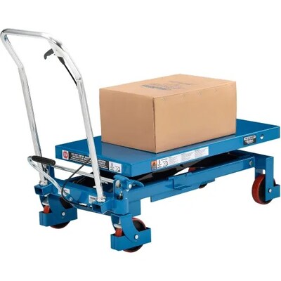 Global Industrial Mobile Heavy Duty Scissor Lift Table, 40" x 20" Platform, 2200 Lb. Capacity (988933)