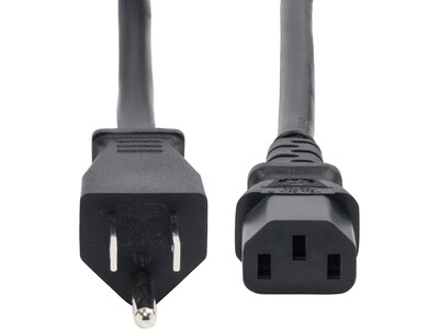 StarTech 8' NEMA 5-15P to C13 Power Cable, Male to Female, Black (271B-6800-POWER-CORD)