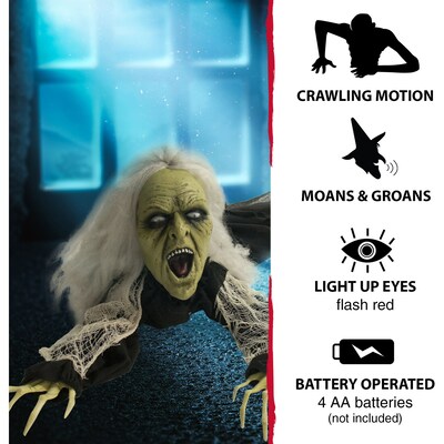 Haunted Hill Farm Animatronic Crawling Witch (HHGBZOMB-1LSA)