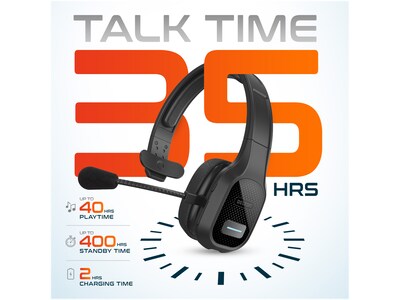Delton Work Anywhere 20X Pro Wireless Noise Canceling Bluetooth Computer Over-the-Ear Headset Kit (D