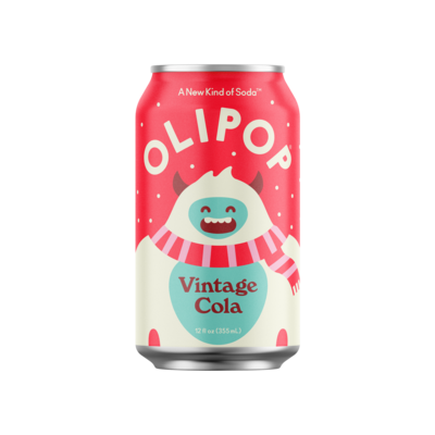 Olipop Prebiotic Vintage Cola, 12 fl. oz., 12 Cans/Carton (ICO70292)